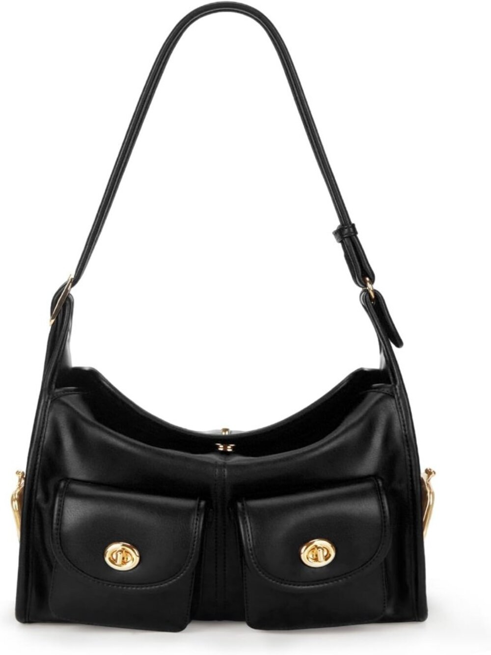 Spacious Multi-Pocket Hobo Shoulder Bag for Women - Stylish Everyday Tote